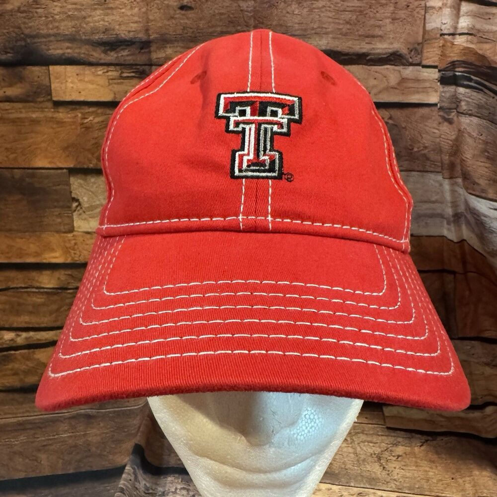 Under Armour Texas Tech Red Raiders Womens Hat Red White Stitch Adjustable Cap